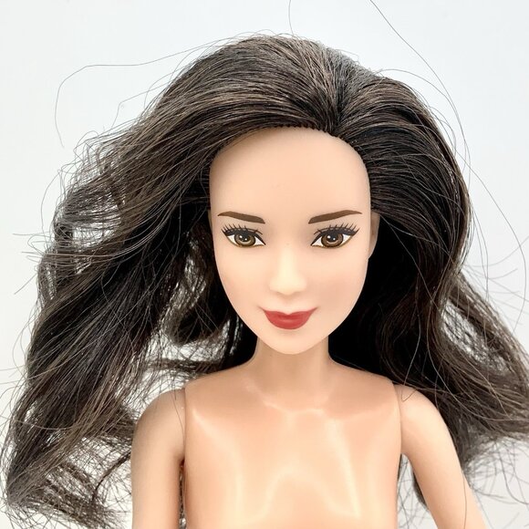 BARBIE Fashionista NAUTICAL TOP #61 Replacement Barbie Doll Nude Petite Flatfeet - Picture 2 of 14